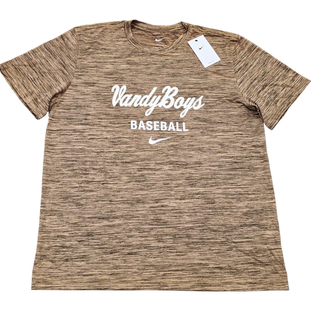 Nike Dri-Fit Vandy Boys Vanderbilt Commodores Baseball Shirt Sz Large DJ0446-325